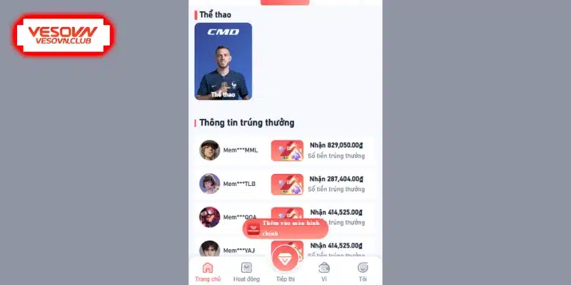 Các đối tác thể thao hàng đầu